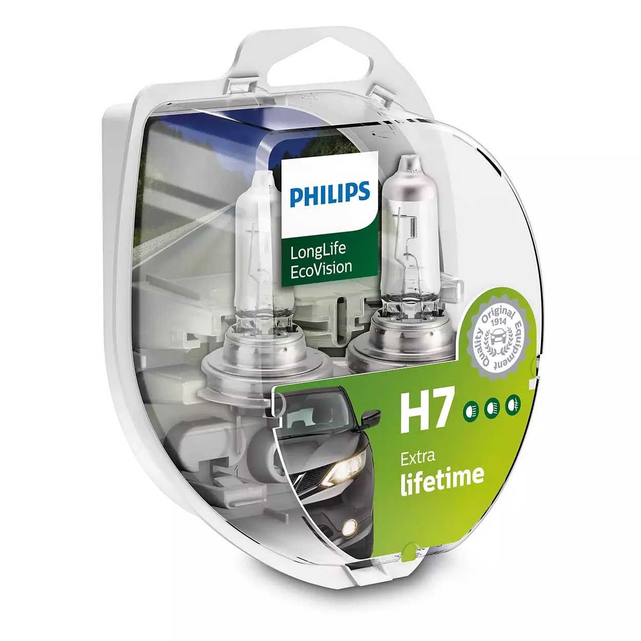 

Philips H7 LongLife EcoVision żarówki 4x Dłużej