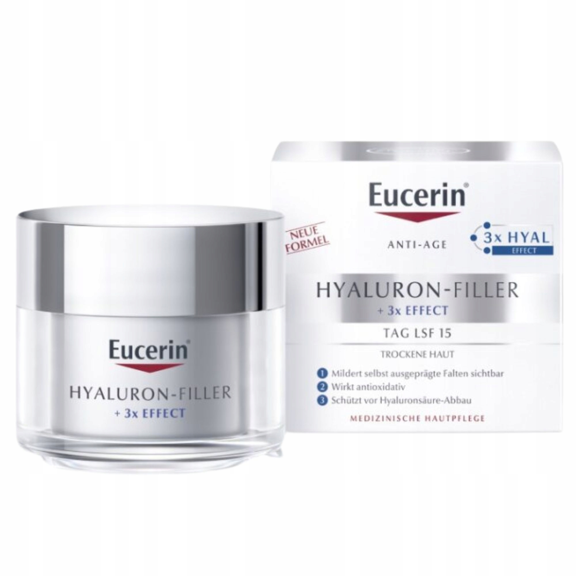Eucerin Hyaluron-Filler Krem z Kwasem Hialuronowym do skóry suchej 50 ml