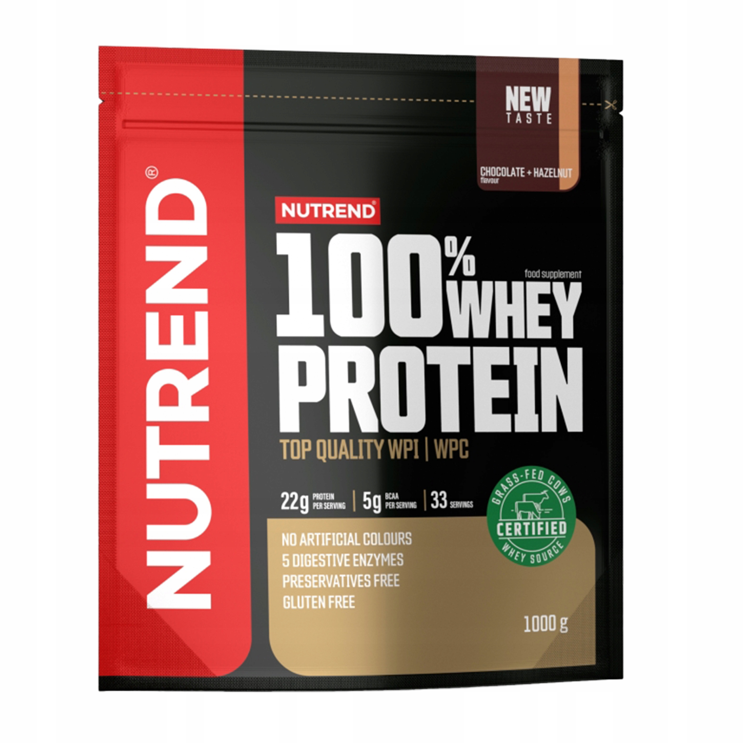 Doplněk Stravy Nutrend 100% Whey Protein 1 kg Wpc Wpi Čokoláda Ořech Masa