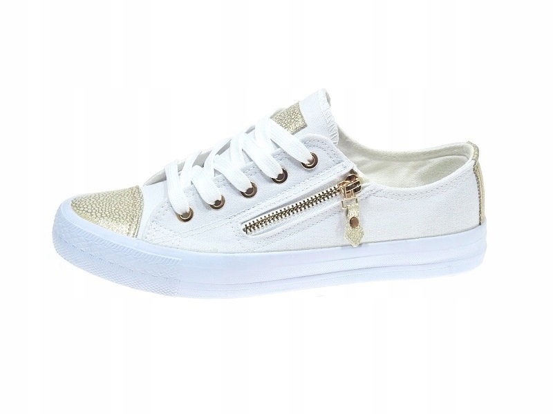 

Białe trampki złoty nosek DD8227-2 White r.41