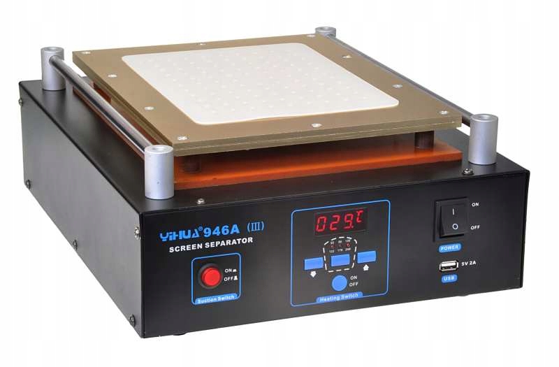 Podtlakový separátor Yihua 946A-III LCD 900W, ohrievač obrazoviek 14"