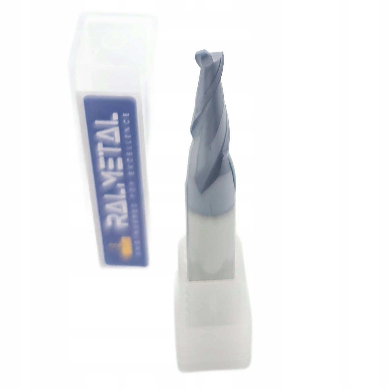 Frez Stożkowy Vhm do Matryc Płaski D4 x 1° x 15 x D6 x 50 mm AlTiN 45 Hrc