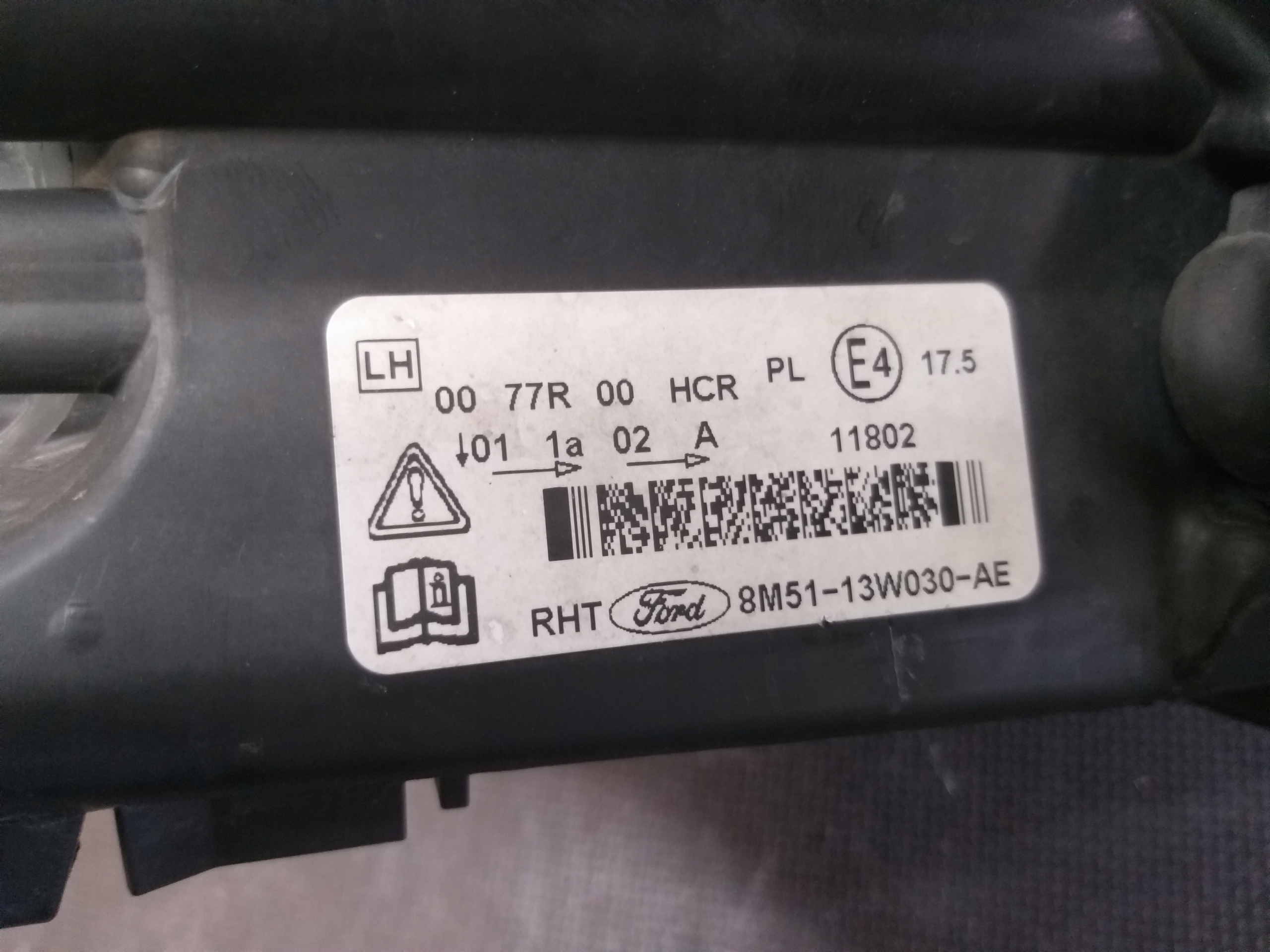 light front left FORD FOCUS MK2 LIFT 08