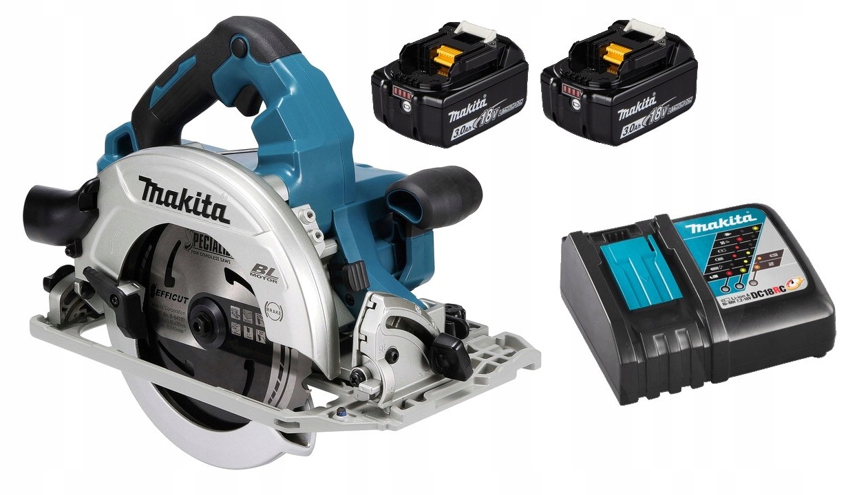 Makita Aku Piła Pilarka Tarczowa Lxt 36V 190mm 2x3Ah BL1830 DC18RC DHS782Z
