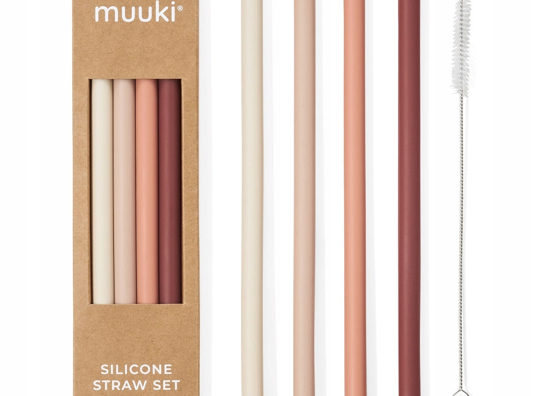 Zestaw 4 słomek Muuki Color Straw Set do butelek 720 ml