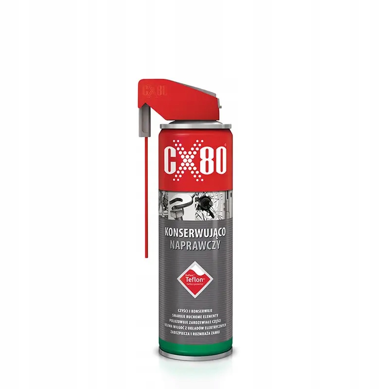 CX80 Teflon Duo-spray Profesjonalny środek konserwujący z teflonem 250m