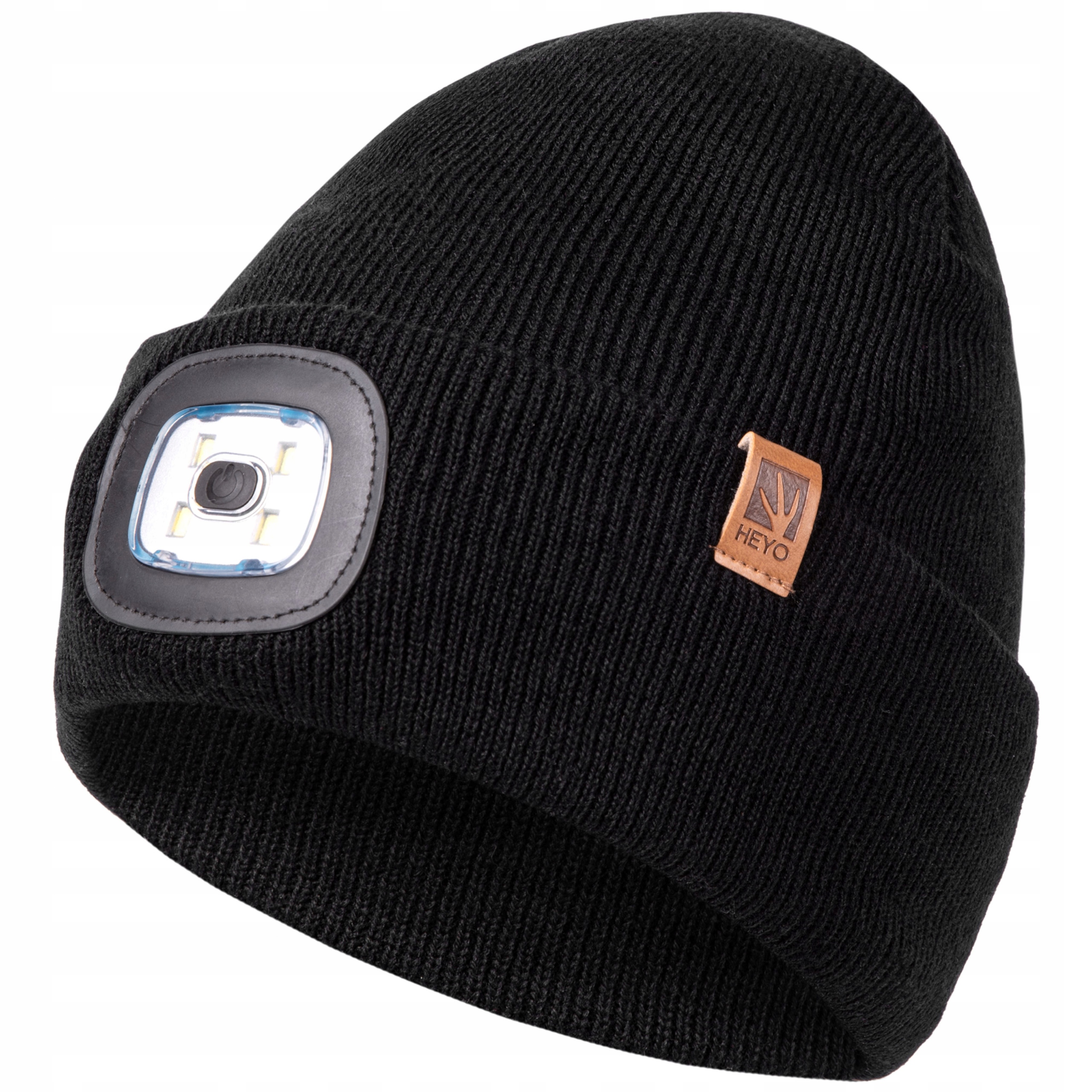 CZAPKA MĘSKA ZIMOWA ROBOCZA Z LATARKĄ LED WYWIJANA DWUWARSTWOWA SPORTOWA EAN (GTIN) 5907483439615