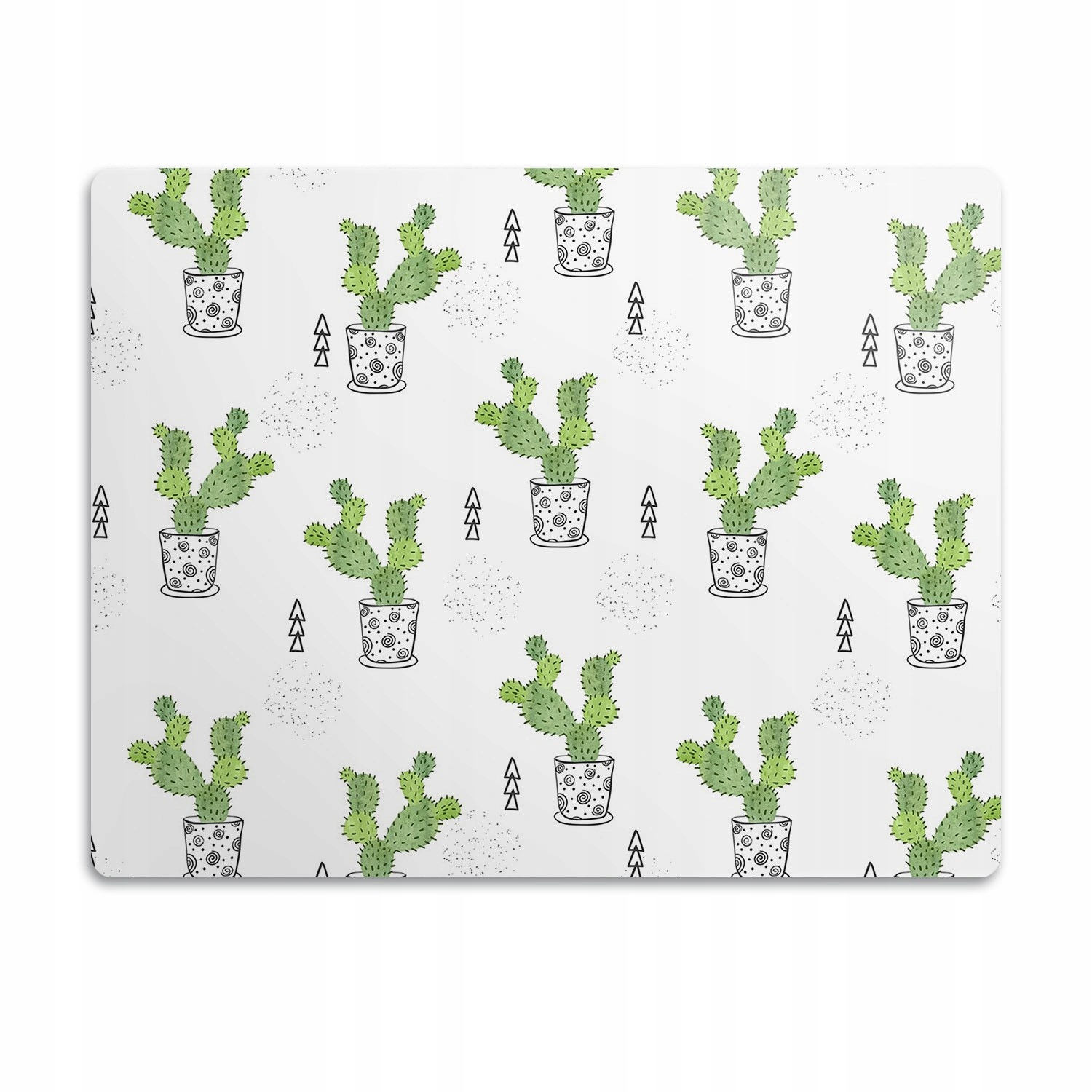 Levně Podložka pod misku pro psa kočku Zelené kaktusy 90x60