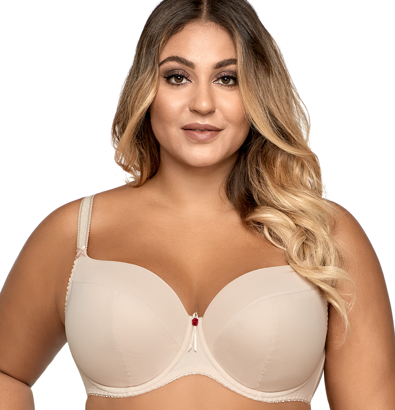 

Ava 1263 biustonosz Gładki Full-cup beżowy 95B