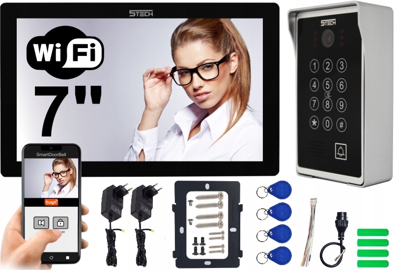 

Zestaw Wideodomofon Monitor 7" Wifi 5TECH