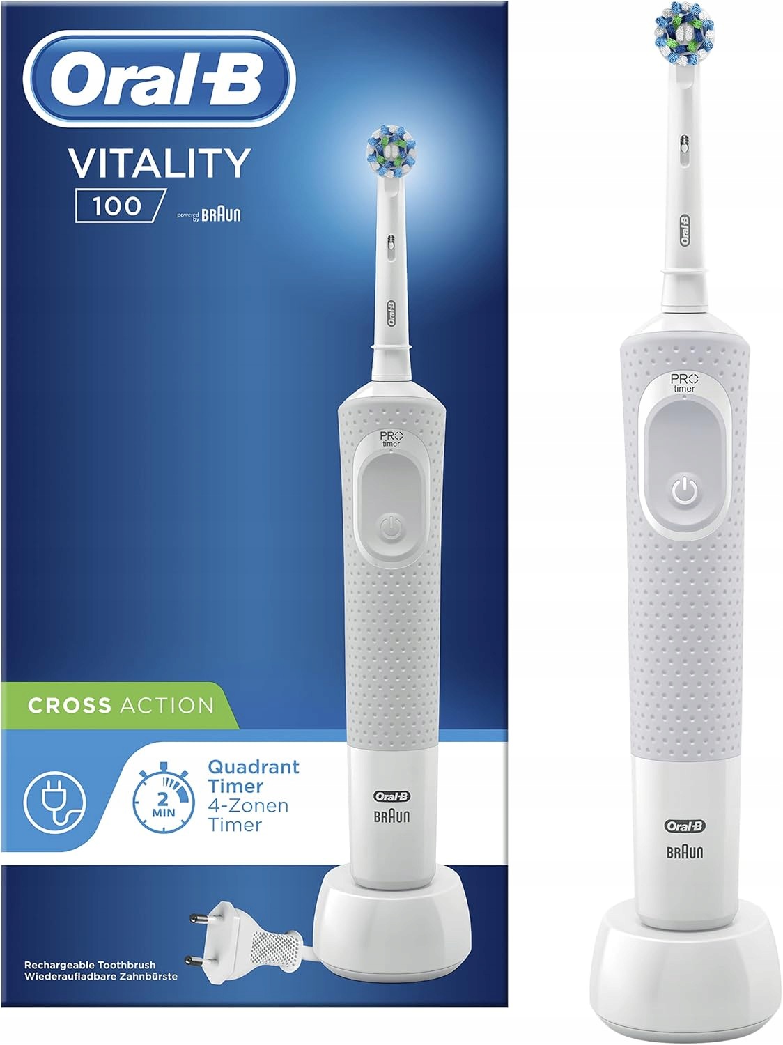 Szczoteczka elektryczna OralB Vitality 100 biała