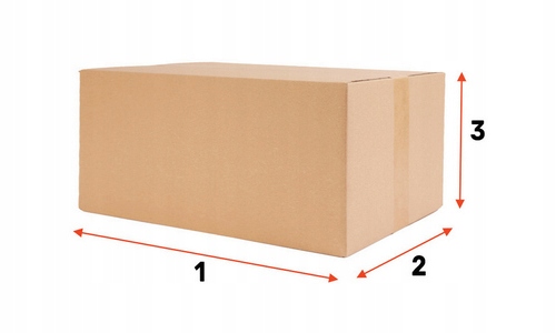 400x300x300 Pudełko Karton fala EB- 10szt Szerokość zewnętrzna 30 cm