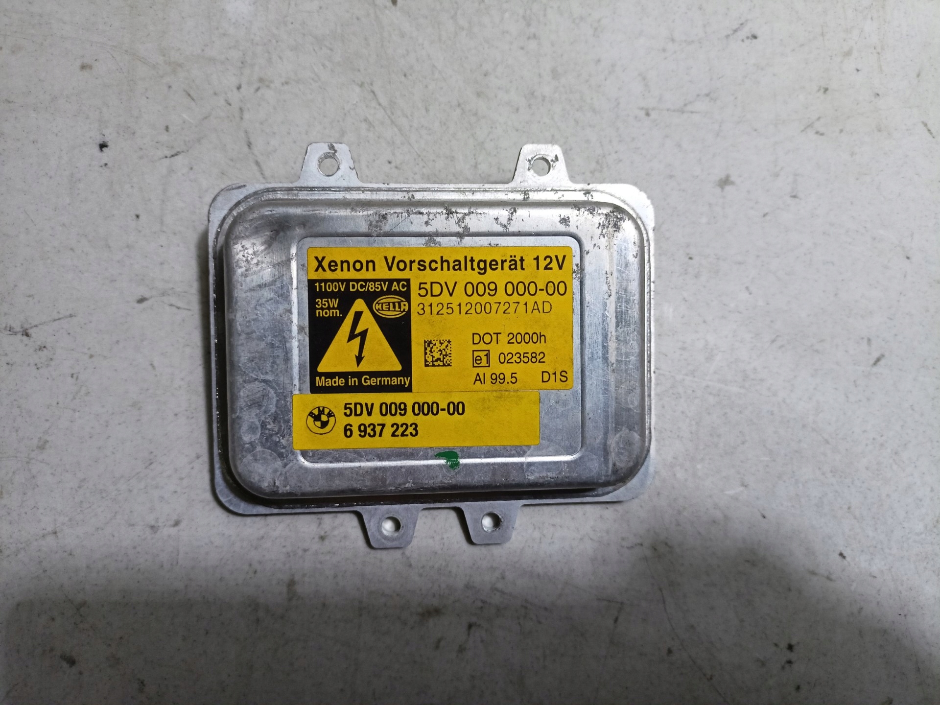 Starter xenon left side BMW 7 E65/E66 facelift E65 2006 6937223
