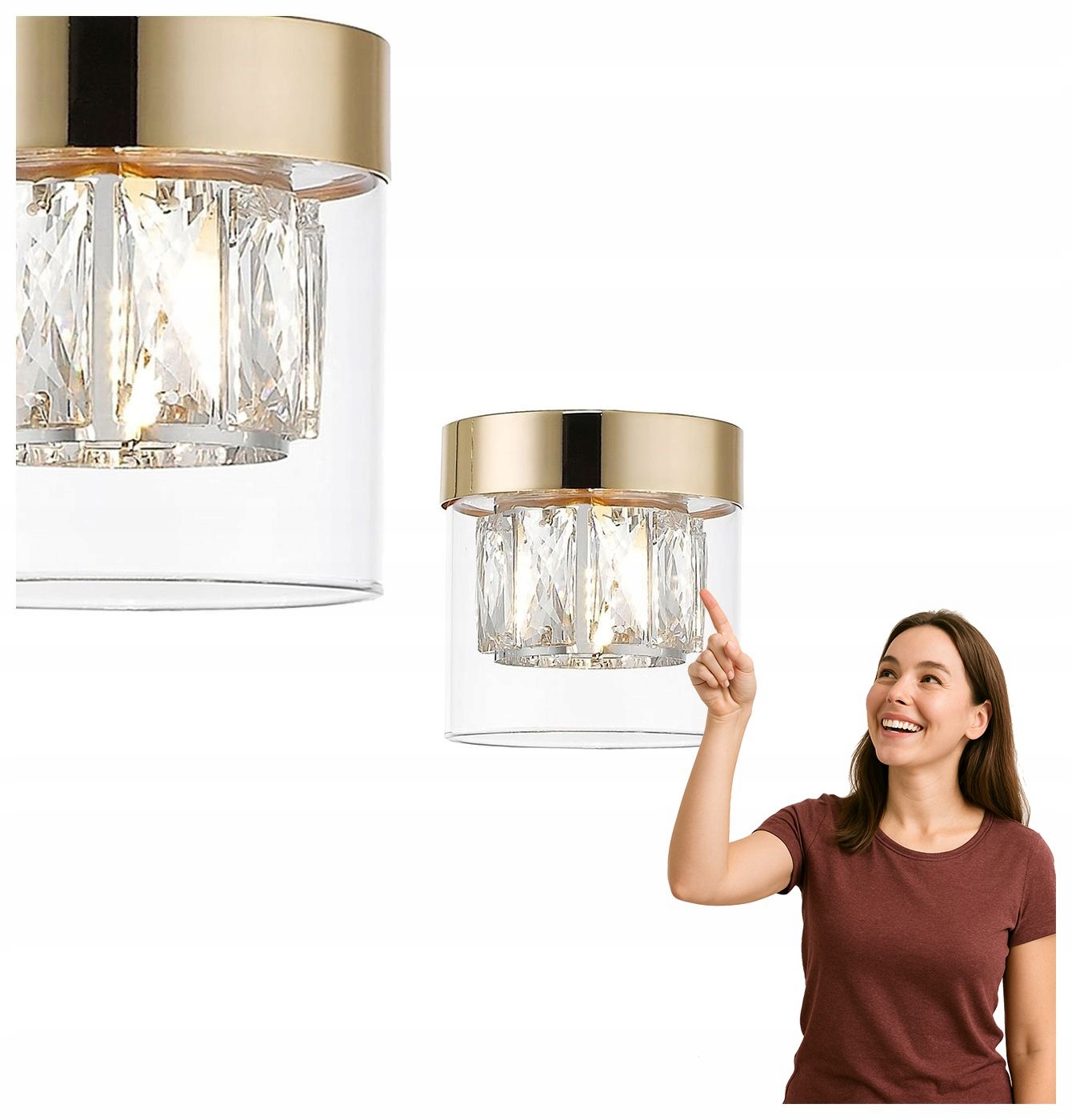 Stropná lampa Gem C0389-01A-F7AC Zuma Line