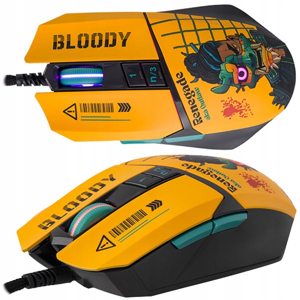 Mysz A4TECH BLOODY W63 Max RENEGADE Sunset USB Activated