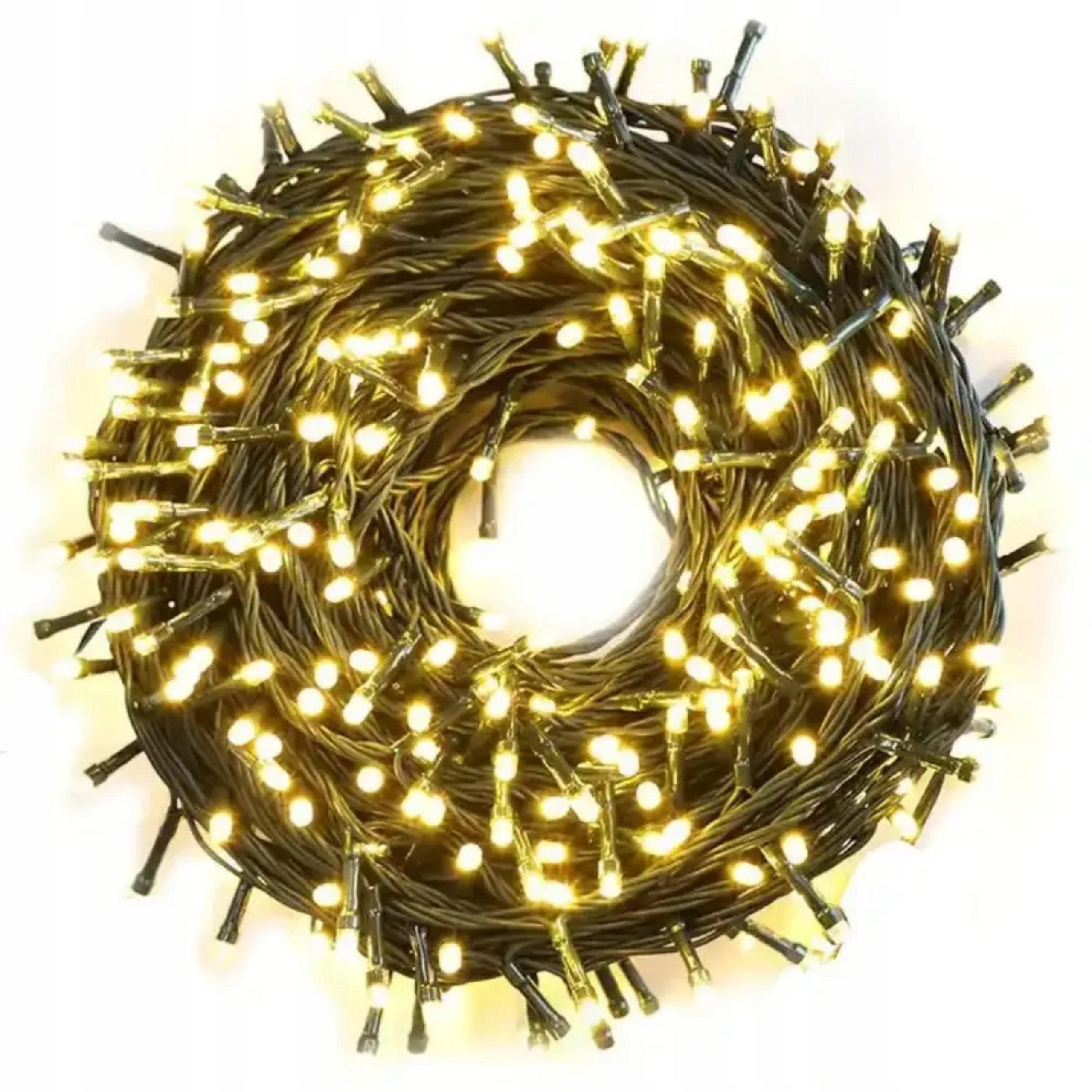 LAMPKI LED CHOINKOWE ZEWNĘTRZNE ŚWIĄTECZNE Białe CIEPŁE ciepły 500led MOCNE Marka inna