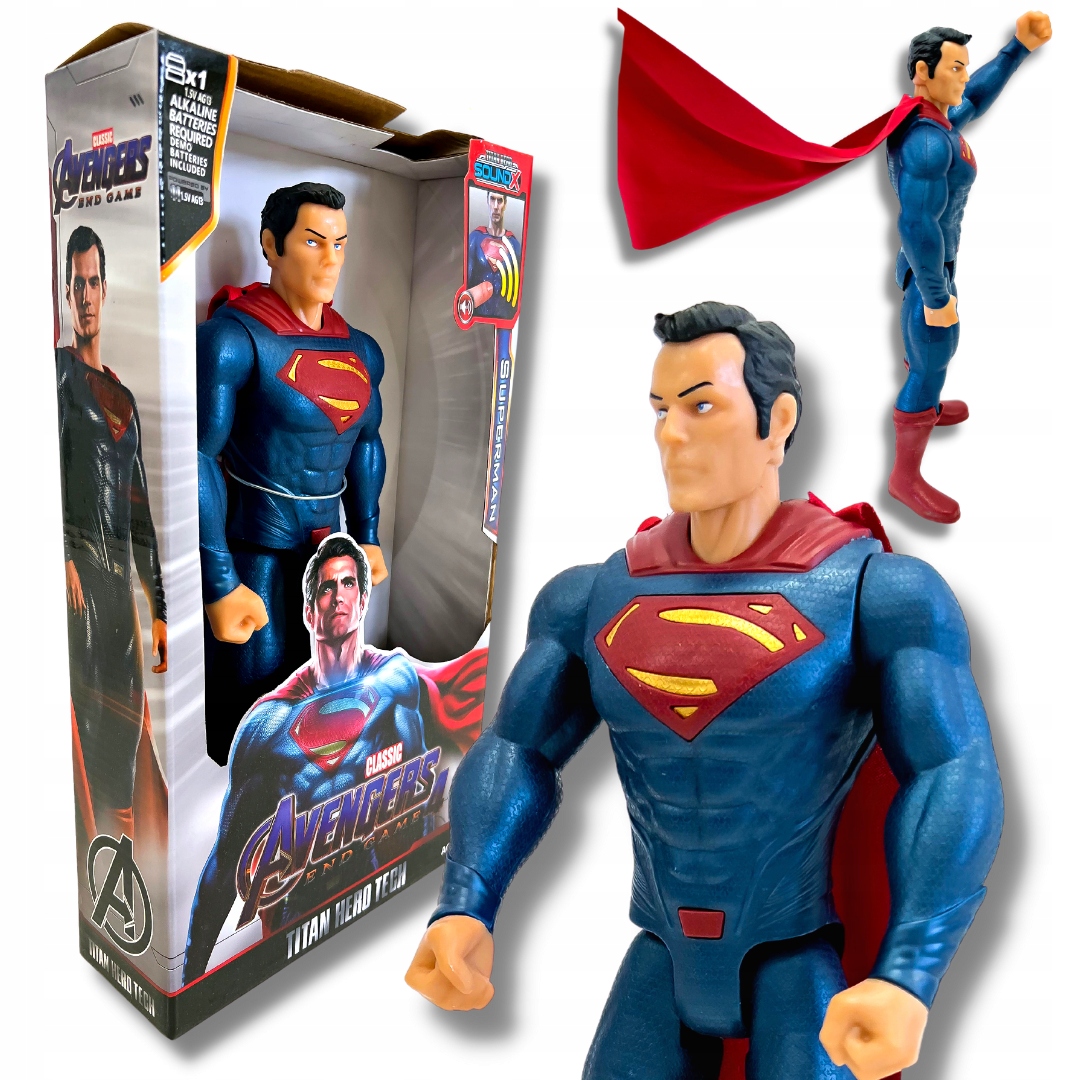

Duża Figurka Superman XXL 30CM Gra Dźwięk Avengers