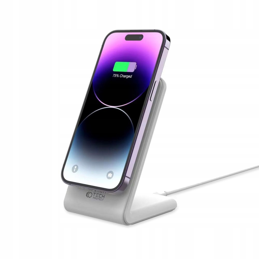 ŁADOWARKA INDUKCYJNA DO MAGSAFE NA IPHONE 12 13 14 15 - STANDBY MODE iOS17 Marka Tech-protect