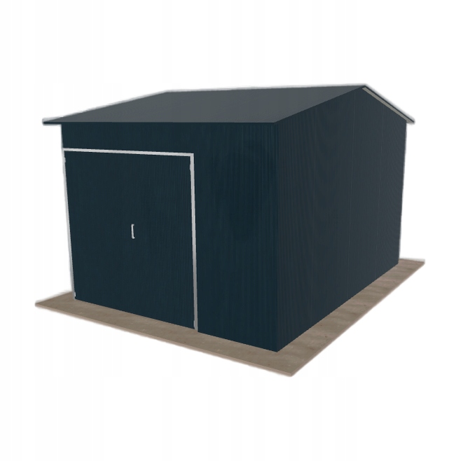 Ocelová hala 4.5 x 6 m se dvěma sloupky Grafit Vysoká