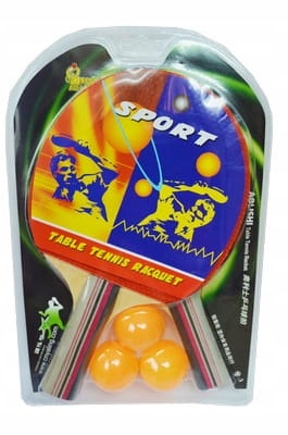 paletki do ping-ponga z piłeczkami 2346