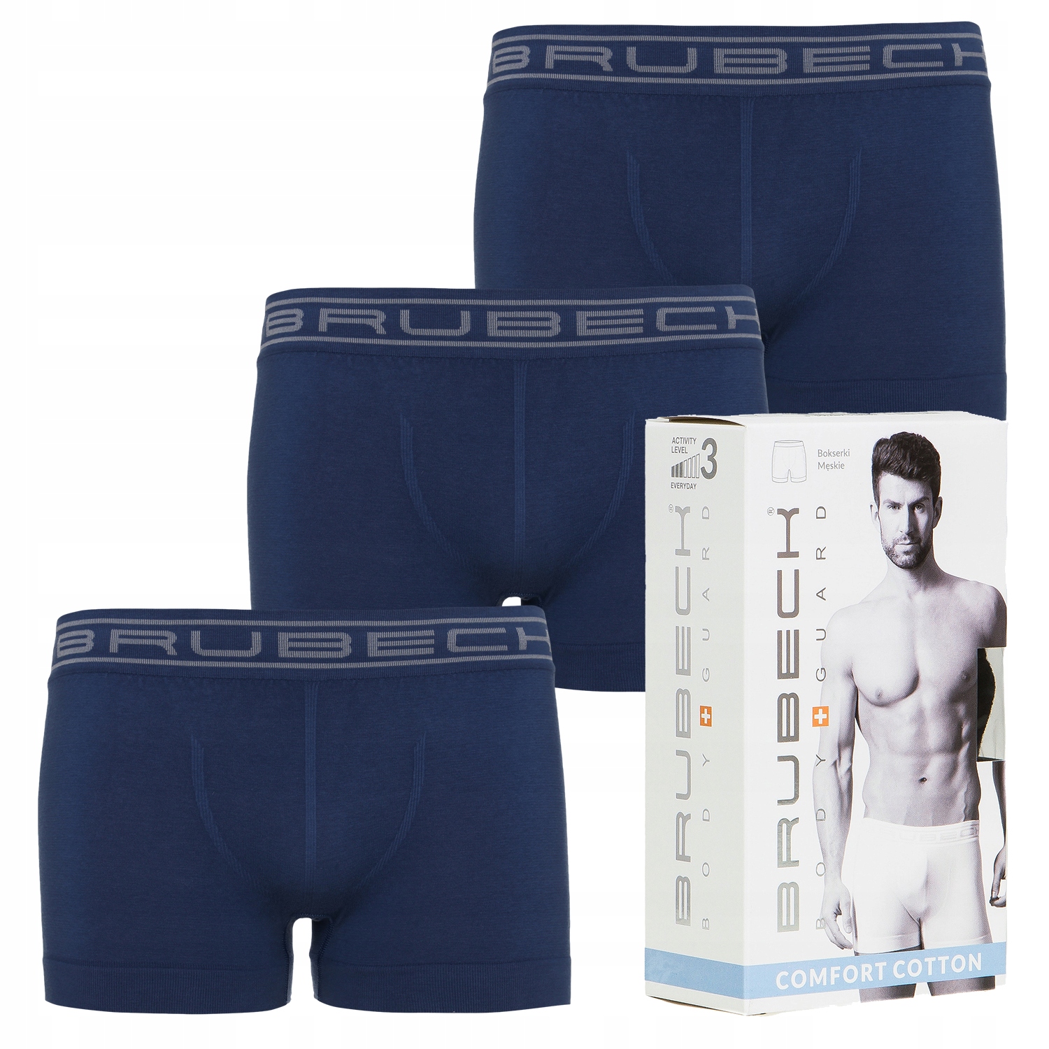 

Bokserki Męskie Shortbox 3szt Brubeck L BF62