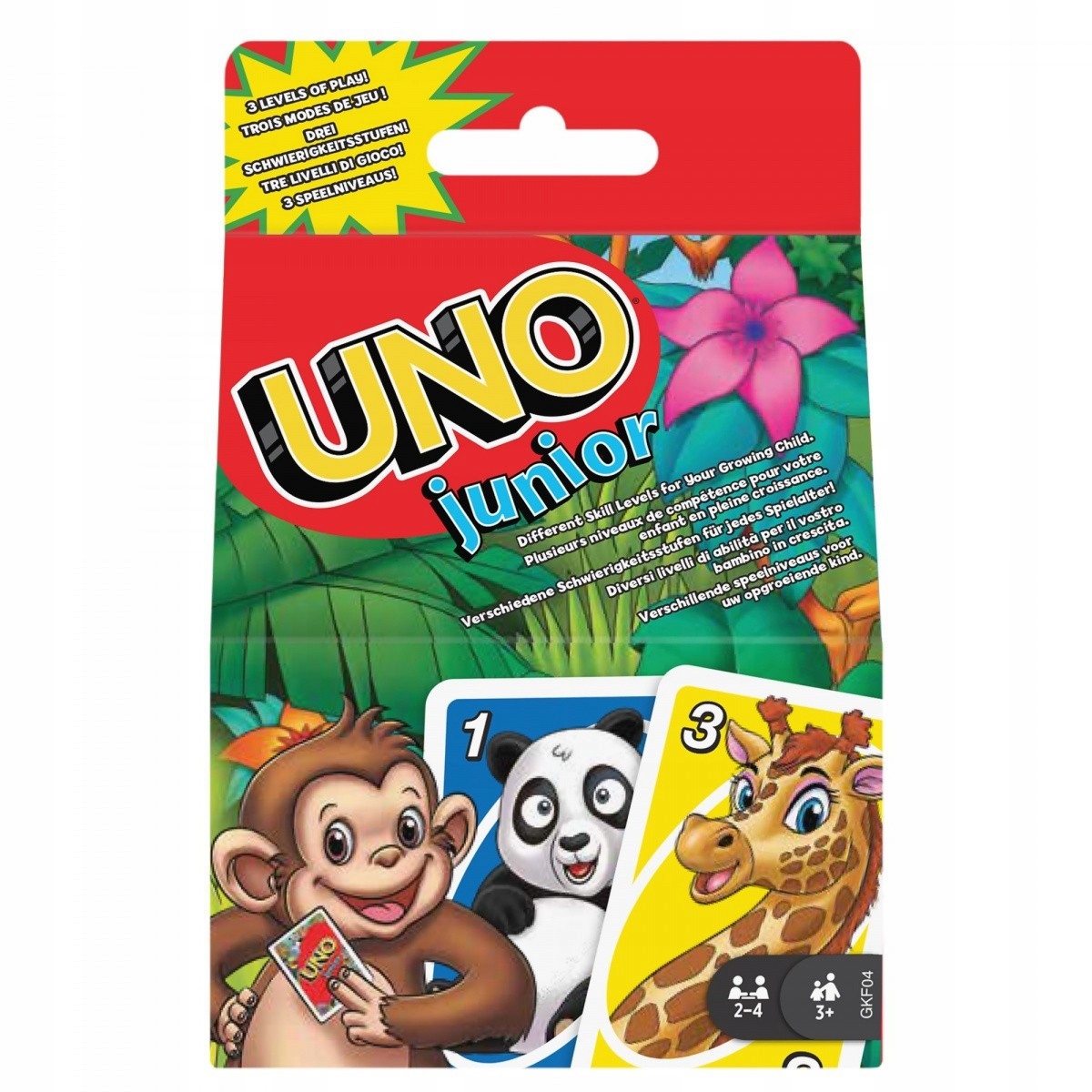 Mattel. GKF04 Uno Junior. Kartová hra