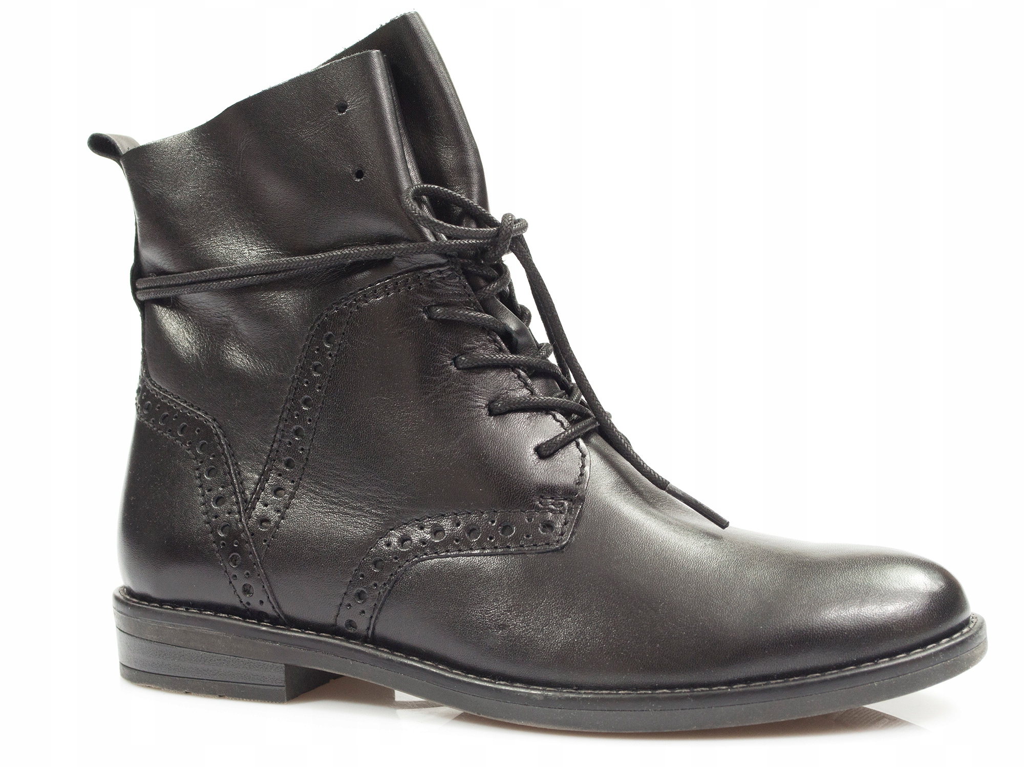 

botki Marco Tozzi 25133 skóra trzewiki Czarne buty