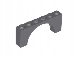 

Lego 15254 Łuk Mostek 1x6x2 szary ciemny Nowy (2g)