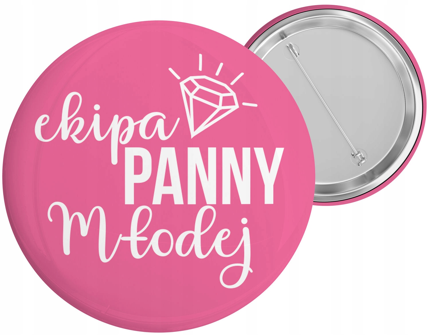 

Przypinka Wieczór Panieński Ekipa Panny Młodej róż