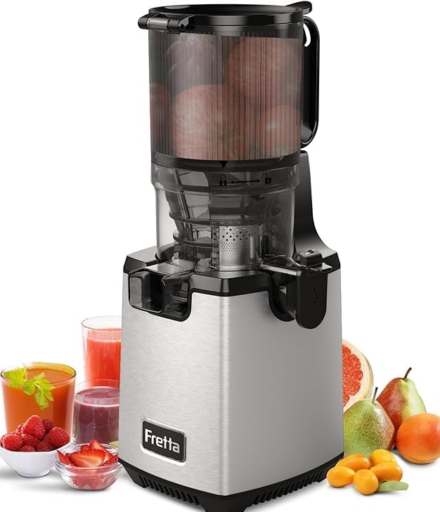 Pomalý odšťavňovač Cold Press 250 W nerezová ocel, tichý chod