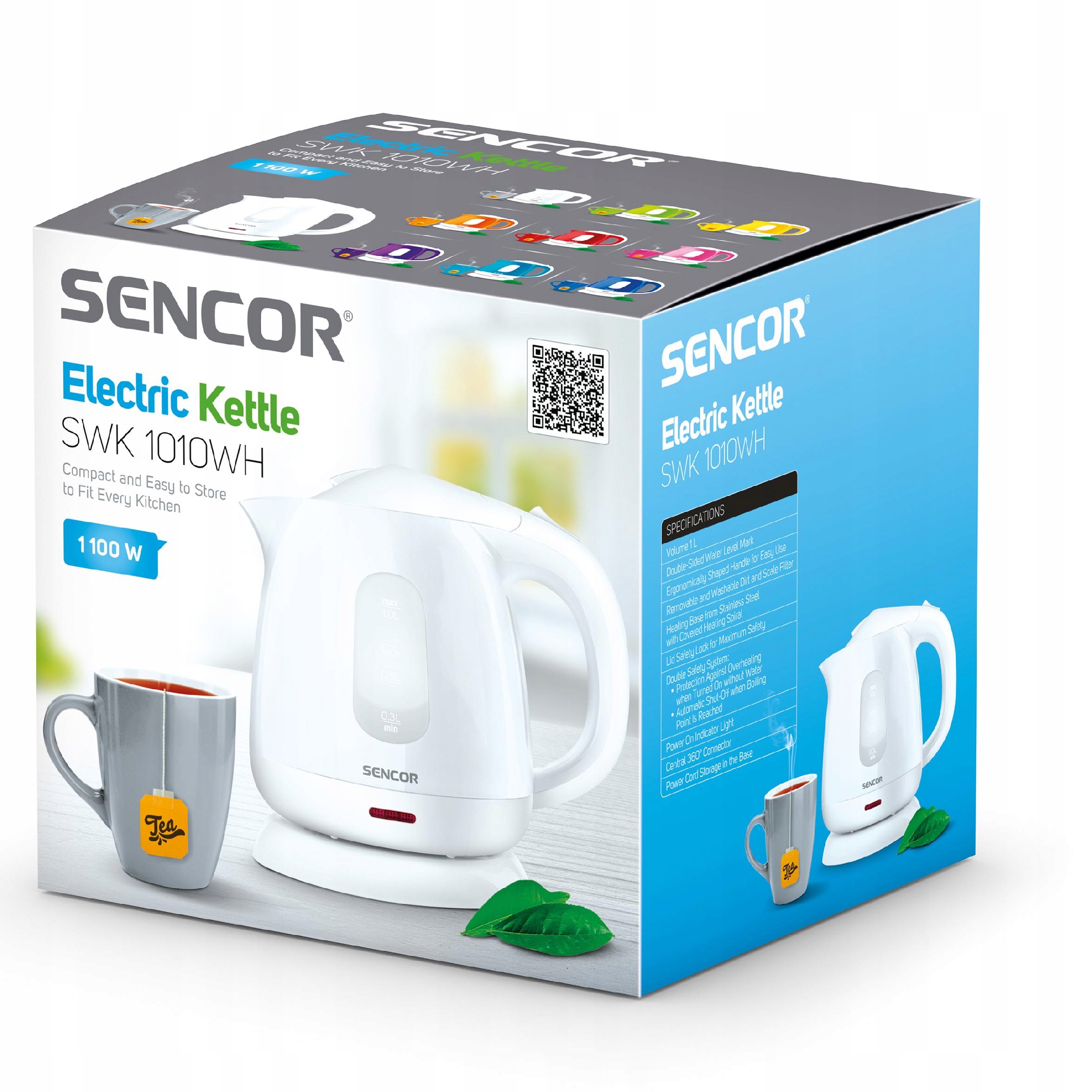 Czajnik Elektryczny Sencor SWK 1010WH 1 Litr Biały Marka Sencor