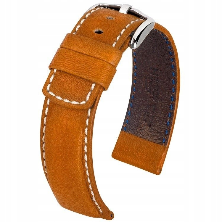 Světle hnědý kožený opasek 18 mm Hirsch Mariner