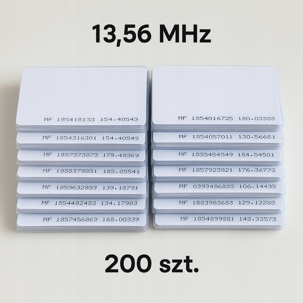 Bezkontaktní karta Mifare 13,56 MHz 1K Classic Rfid sada 200 ks MFK1