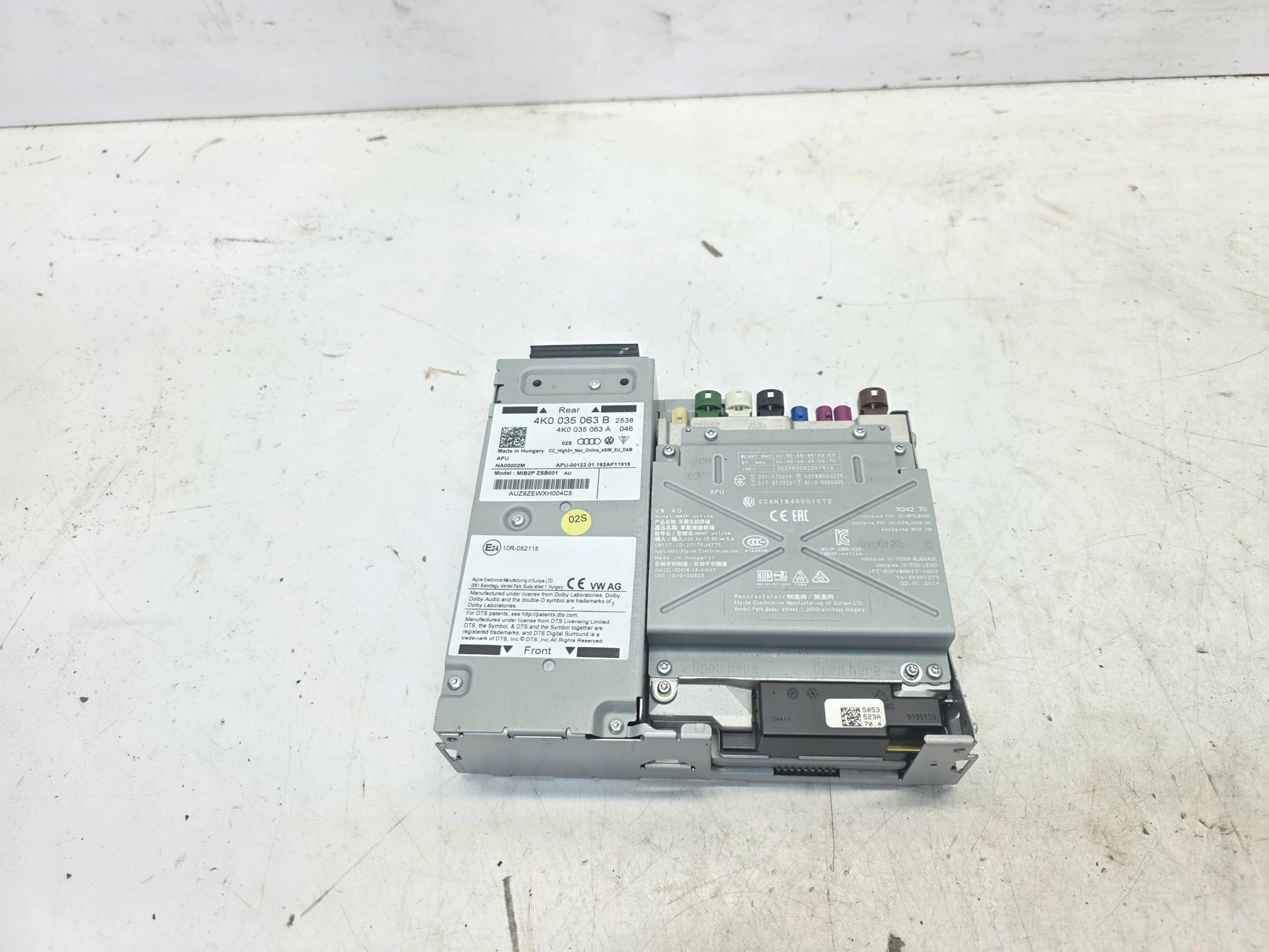 JEDNOSTKA CENTRALNA MIB AUDI A6 C8 A7 4K 4K0035063B Originale