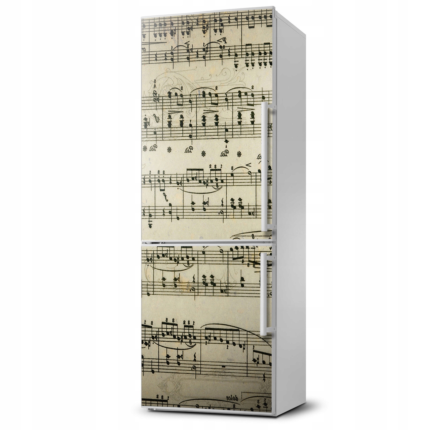 

Magnes Tapeta na lodówkę Nuty na pięciolinii XL