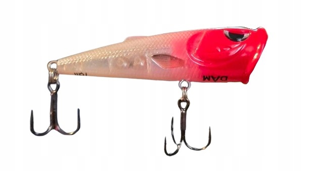 przynęta powierzchniowa Popper Dam Topwater 7cm/Red Head op.1szt