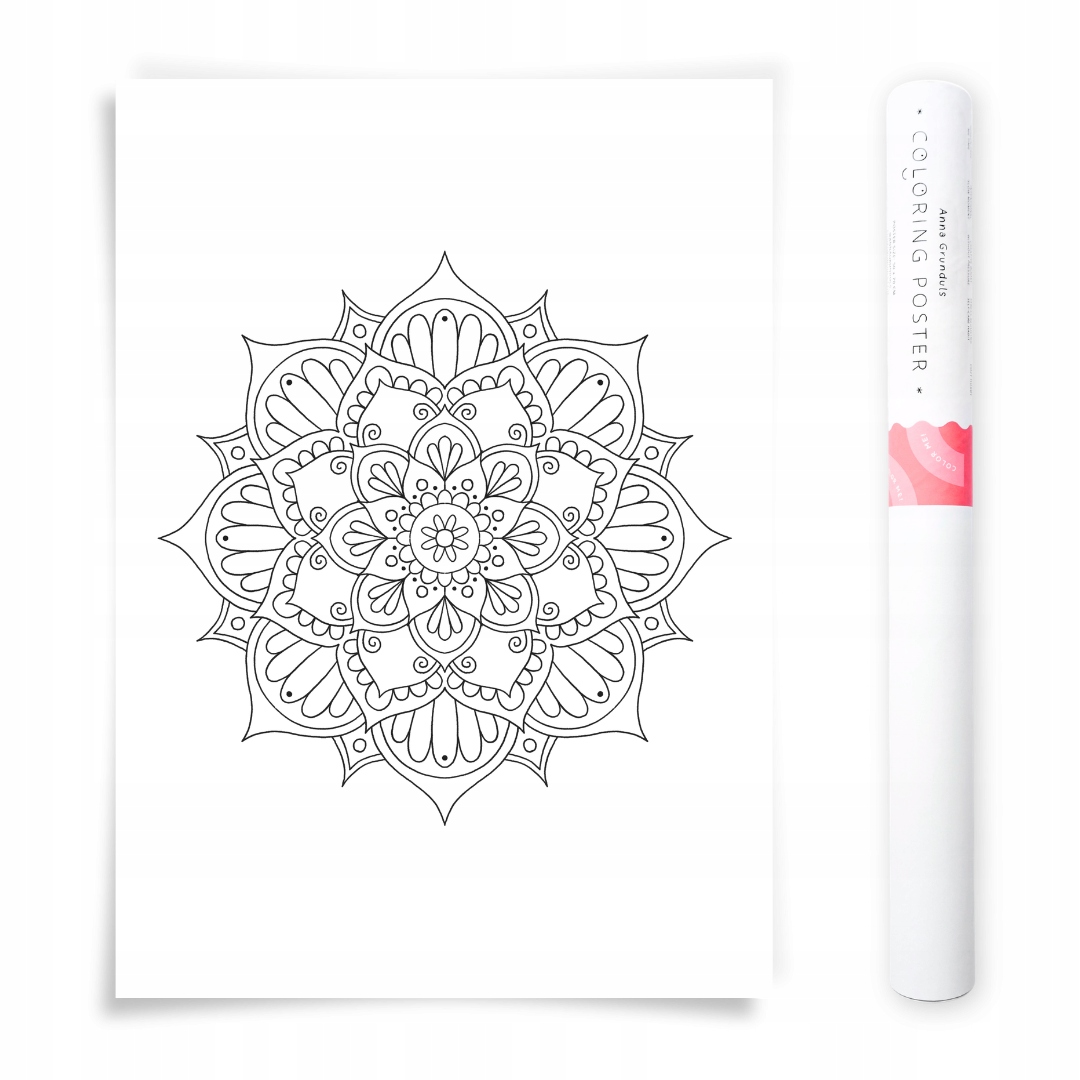 50x70 cm Plakát na vybarvování Mandala Anna Grunduls