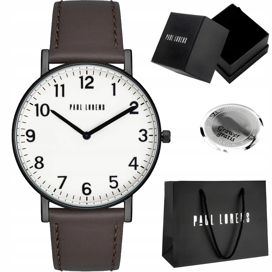 Pánské hodinky Paul Lorens Erin Slim jsou ideální k obleku Velké Číslice
