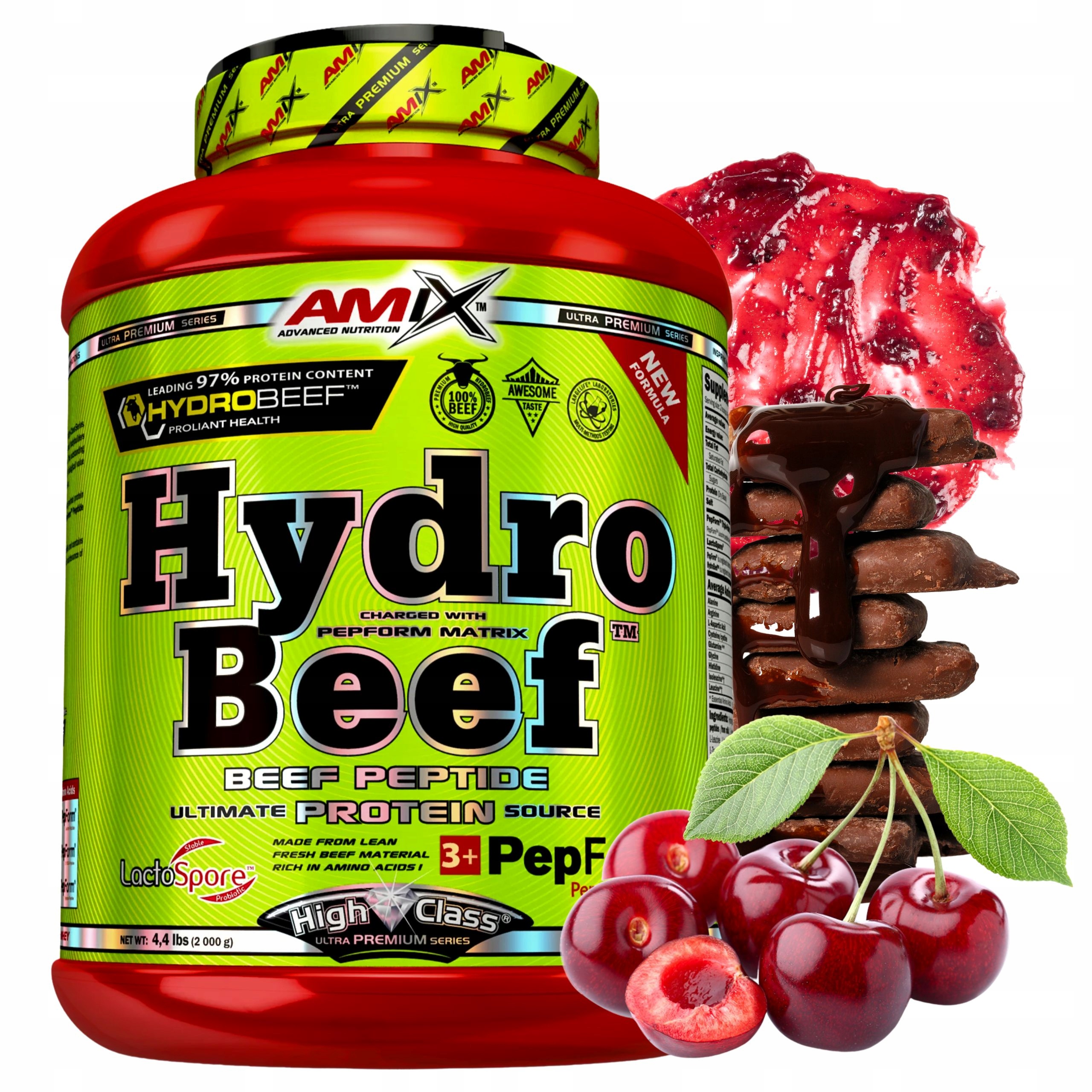 Hovězí protein Amix Hydro Beef High Class Protein 2000 g Hovězí hydrolyzát