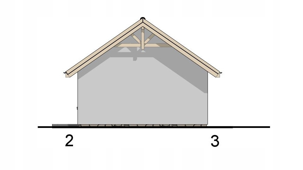 PROJEKT BUDYNKU GOSPODARCZEGO G010 Szerokość 12 m