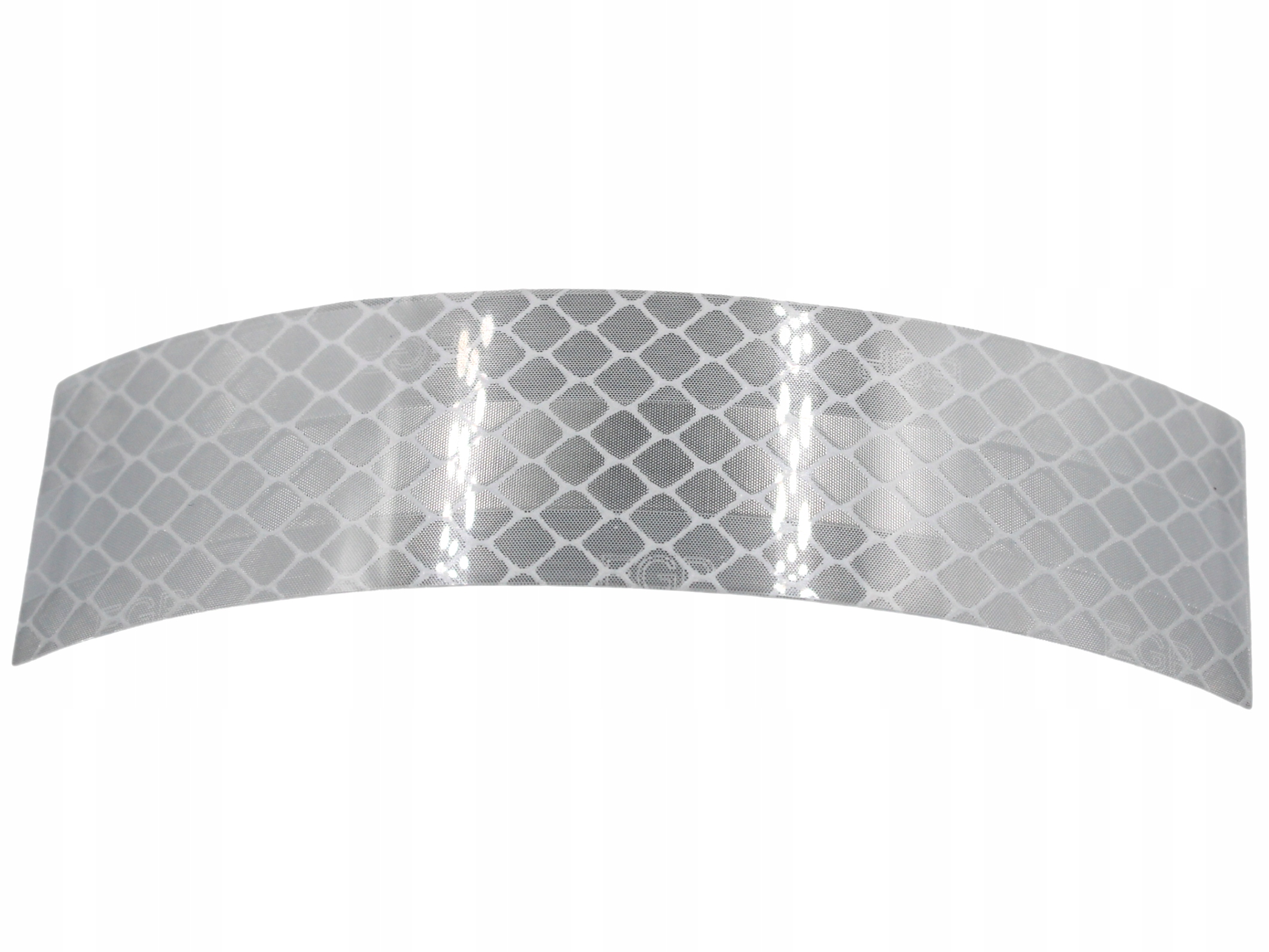 

Naklejka odblaskowa pryzmatyczna Biała 25x100