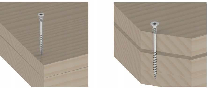 WURTH KONFIRMATY WKRĘTY ASSY PLUS 4x30 500szt+bit Długość całkowita 30 mm