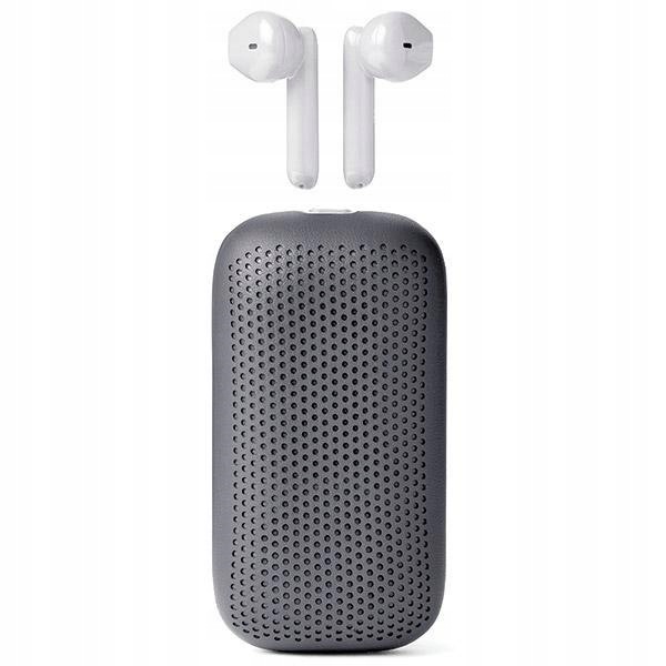 Lexon Speakerbuds Bezdrátová sluchátka s bluetooth reproduktorem šedá/šedá