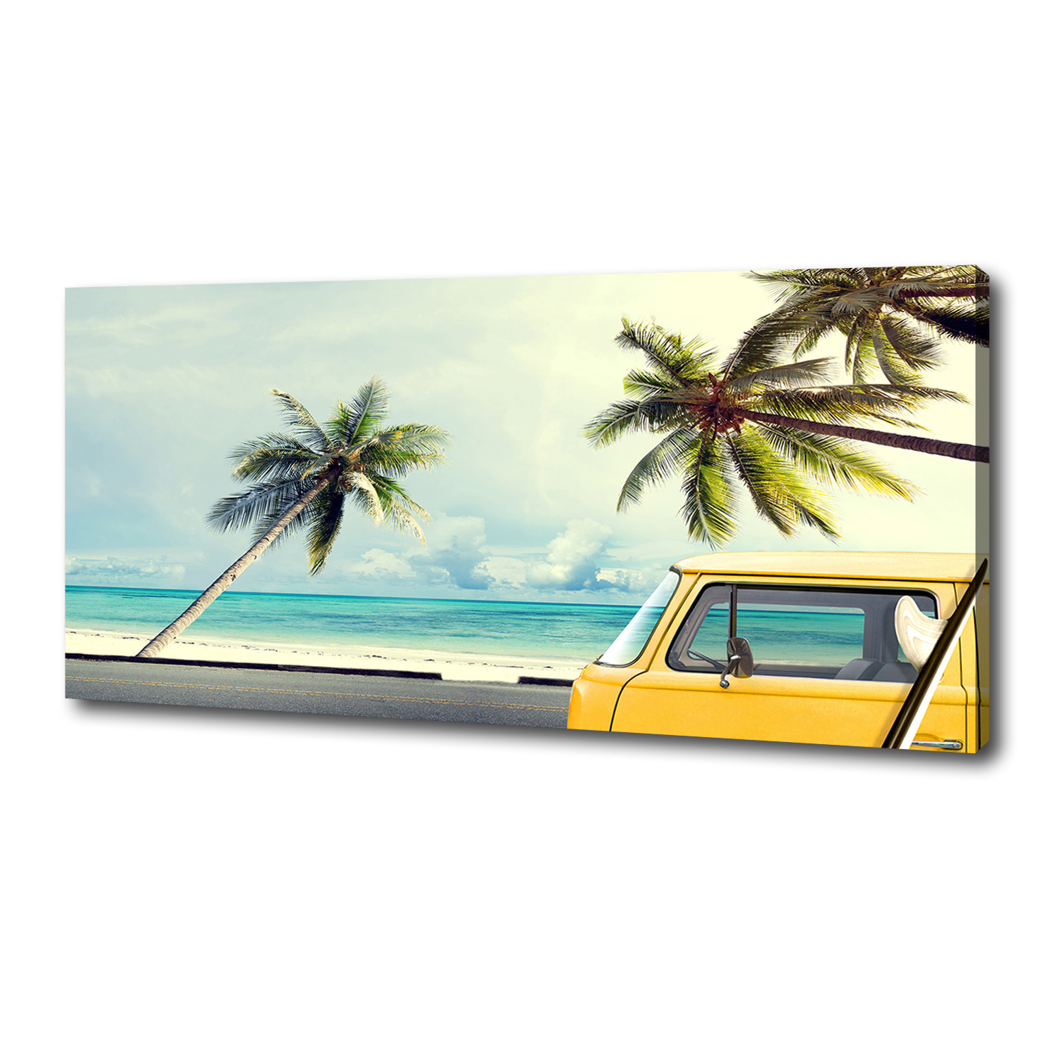 

Foto obraz na płótnie Furgonetka plaża 125x50 cm