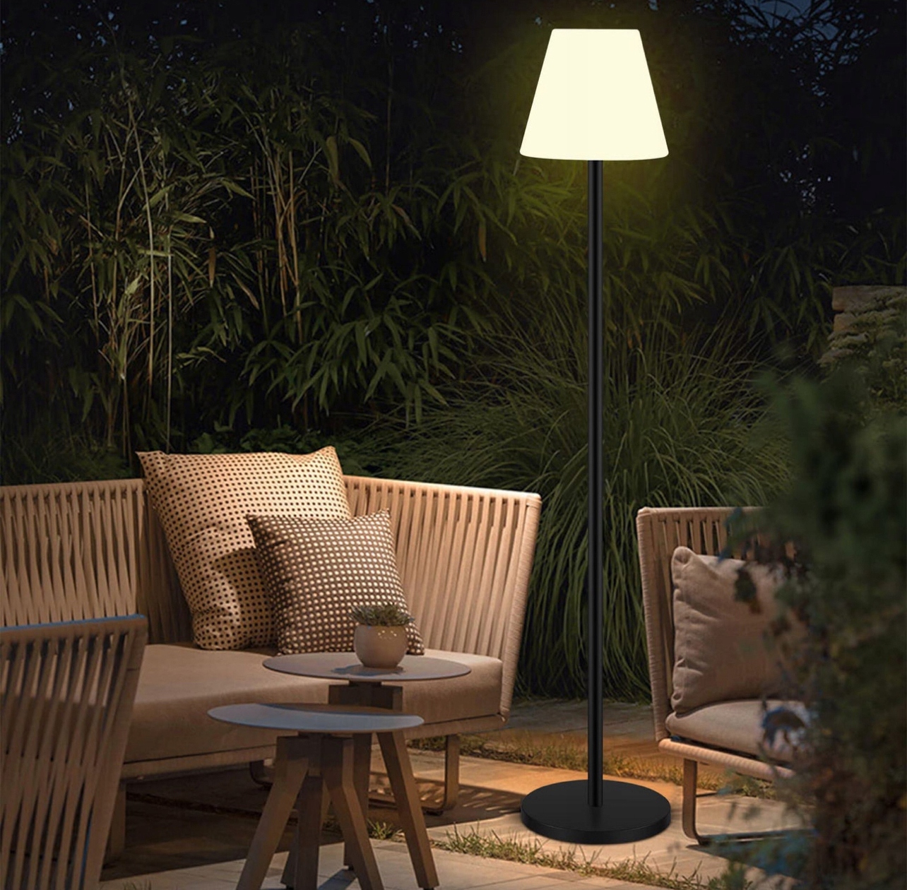 Solárnaа Led podlahová lampa Rgb – do interiéru aj exteriéru 150 cm