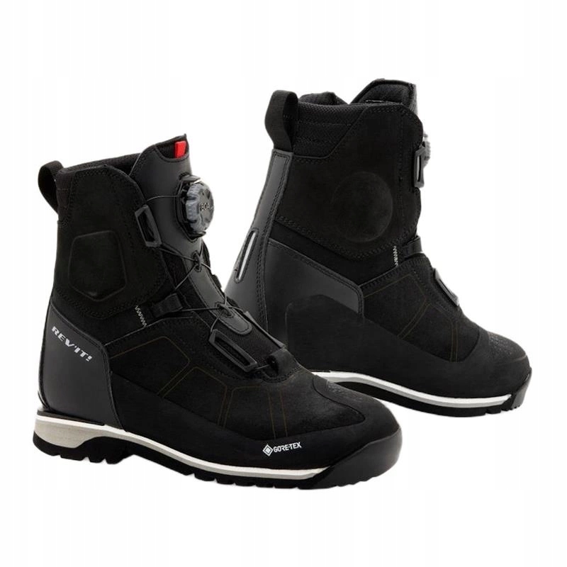 Pánske turistické motocyklové topánky Revit Pioneer Gtx Black, čierna šedá