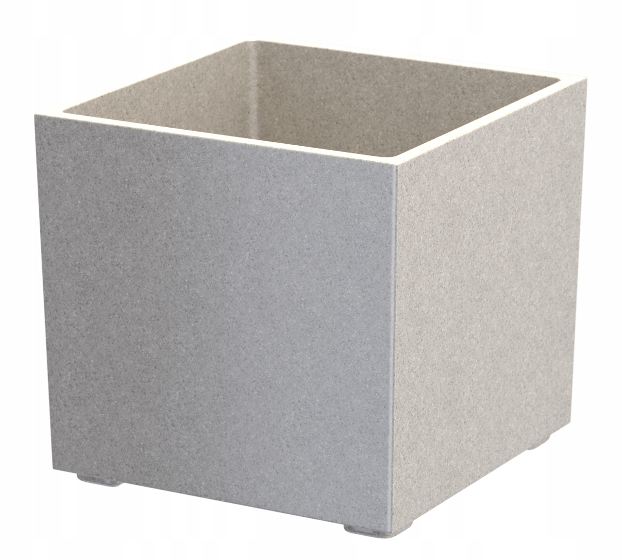 Béžová Štvorcová Kvetináč Argos M Granitová záhrada