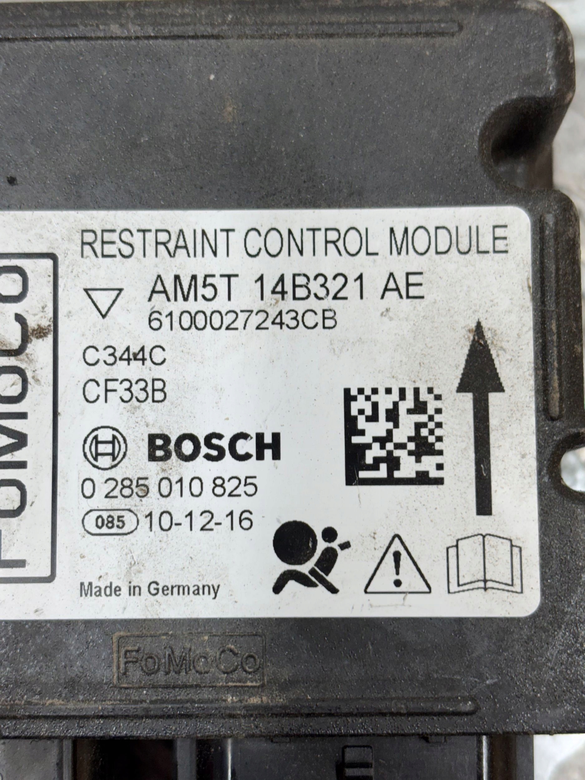 control unit SENSOR airbag FORD C-MAX II AM5T14B321AE