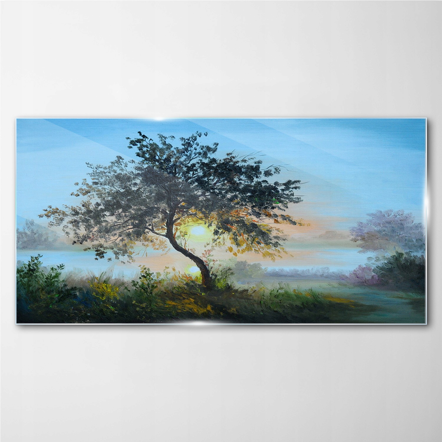 

Foto-obraz szklany Drzewo niebo słońce 140x70 cm