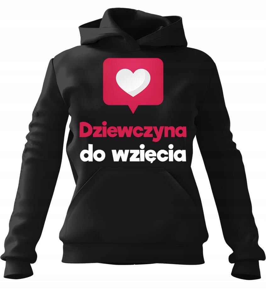 Dámská s kapucí Mikina pro dívky, černá velikost S